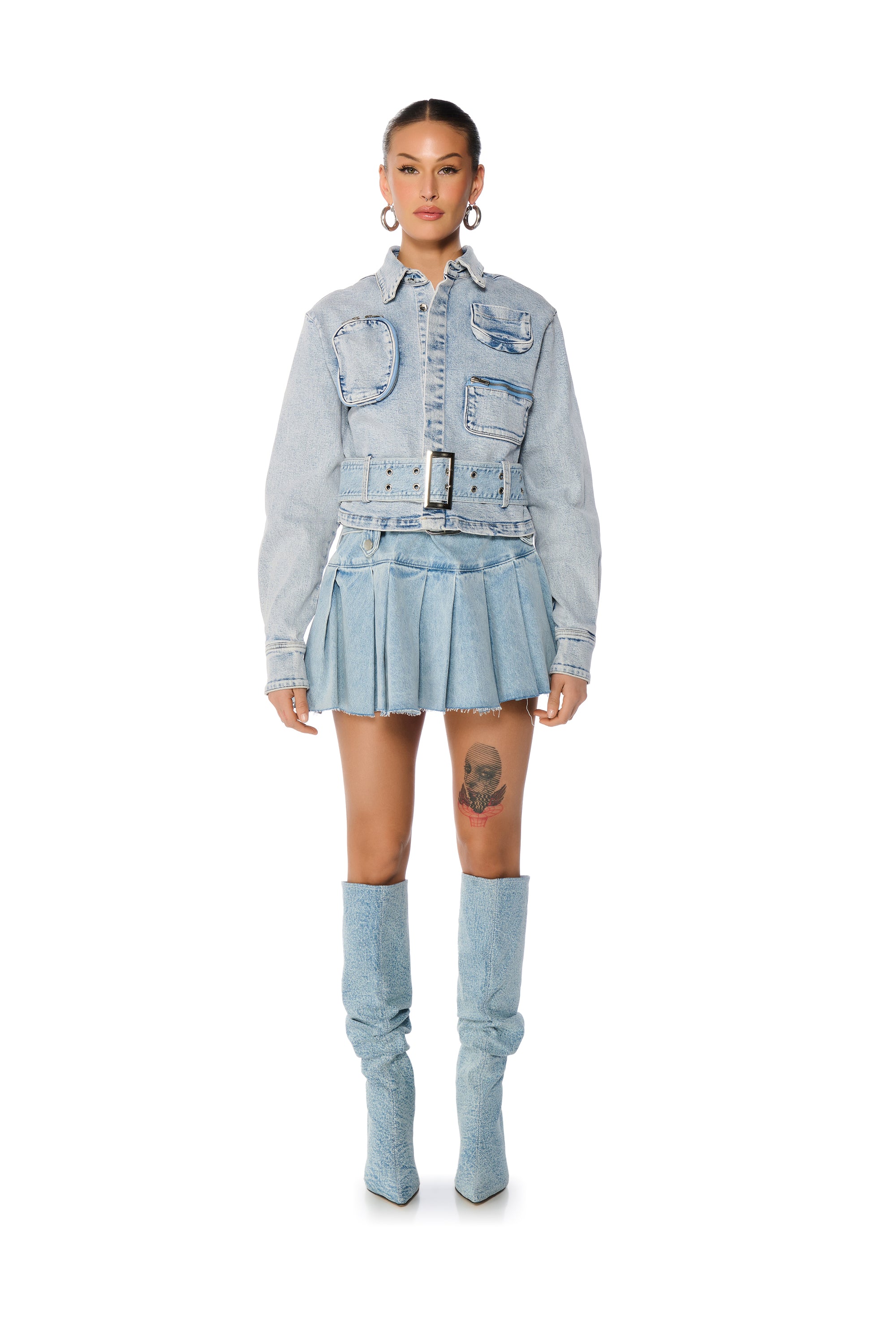 Extra View It Has Pockets Denim Jacket