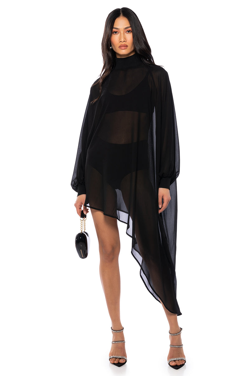 JUNE ASYMMETRICAL MIDI DRESS AKIRA JUNE ASYMMETRICAL MIDI DRESS AKIRA