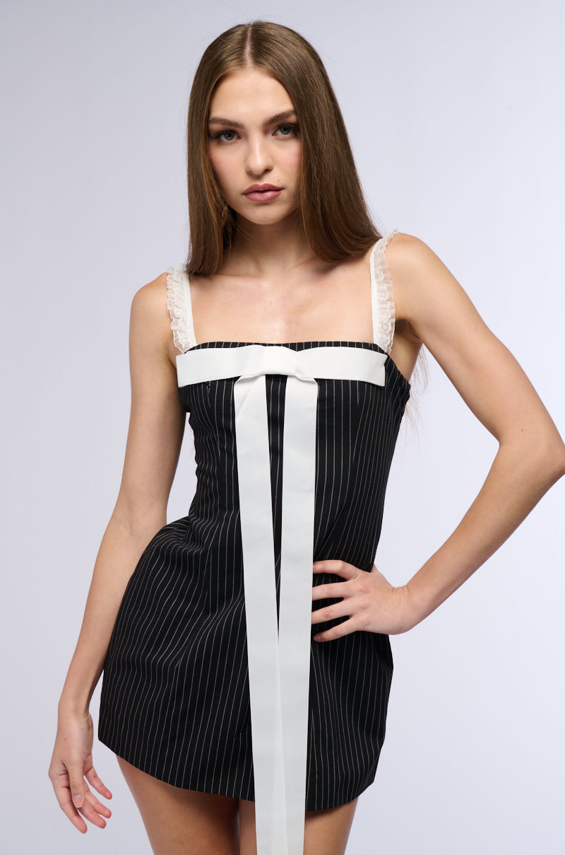 JUST ADD ANOTHER BOW MINI DRESS AKIRA JUST ADD ANOTHER BOW MINI DRESS AKIRA