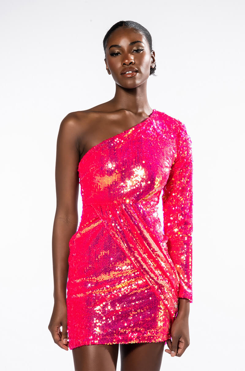 Detail View Maximum Sequin Mini Dress