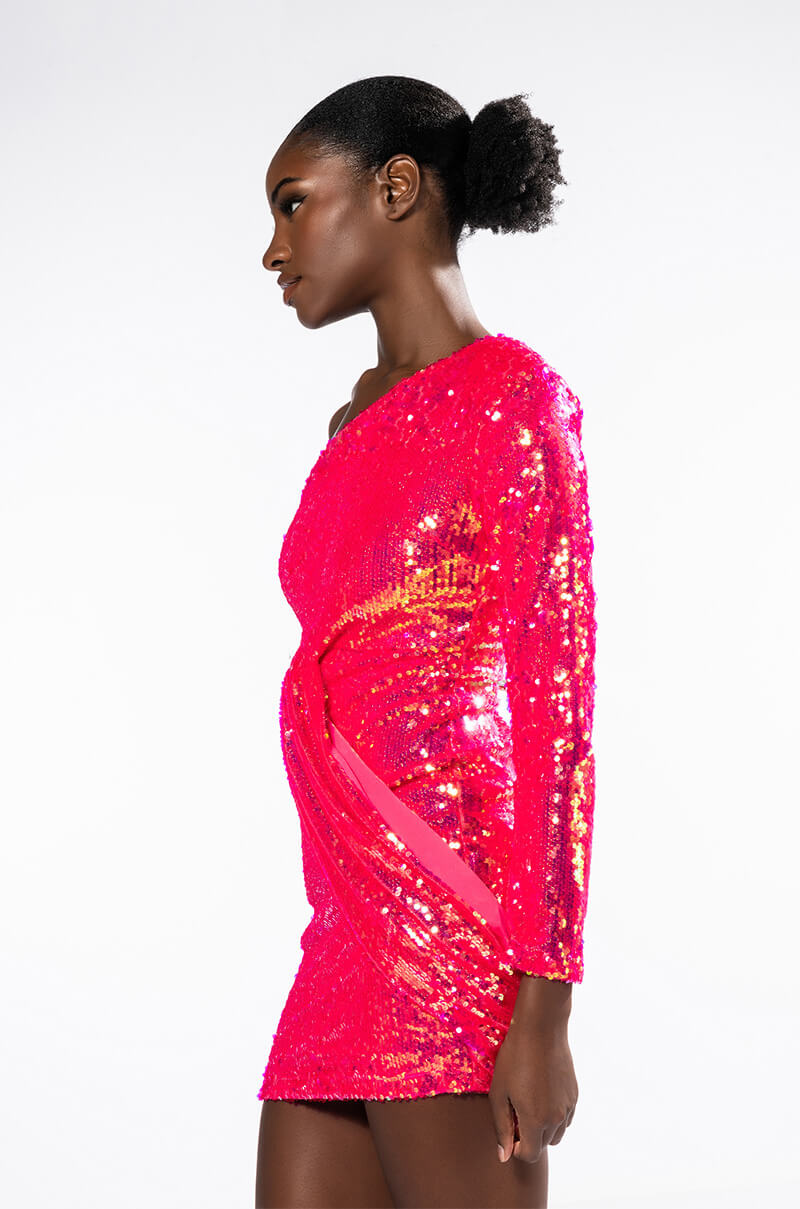 Extra View Maximum Sequin Mini Dress