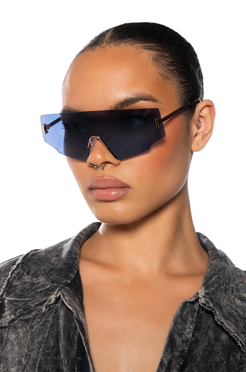 MISSED MY FLIGHT RIMLESS SUNNIES view 0