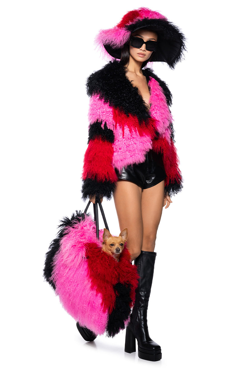 Detail View My Beyday Colorful Real Mohair Jacket