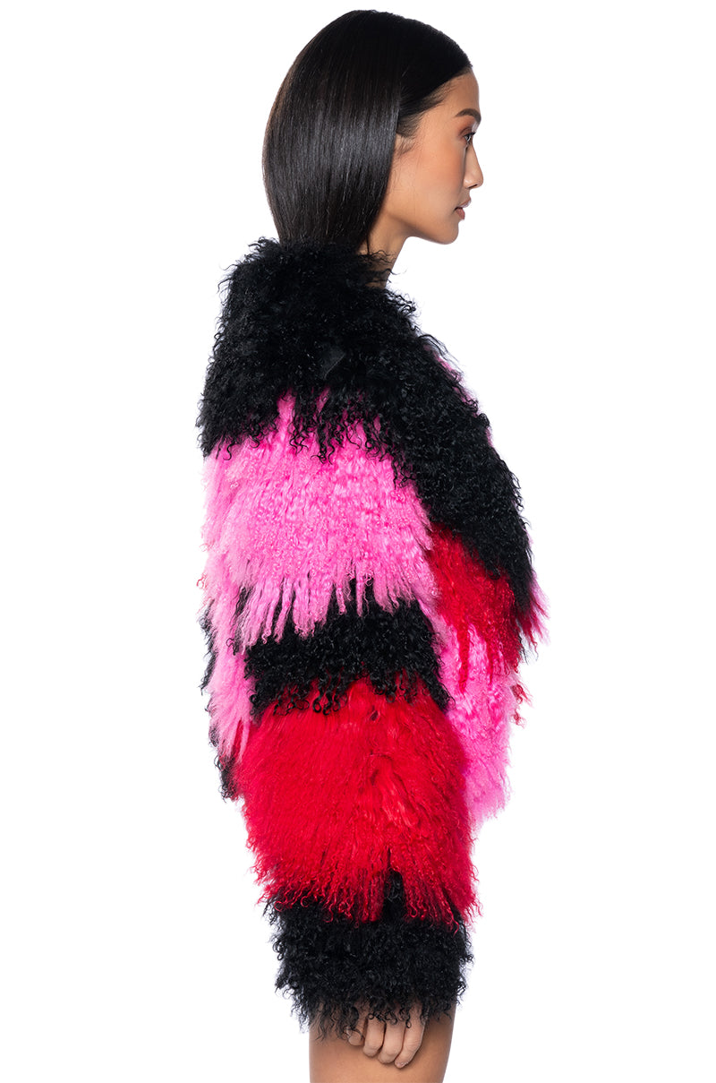 Full View My Beyday Colorful Real Mohair Jacket