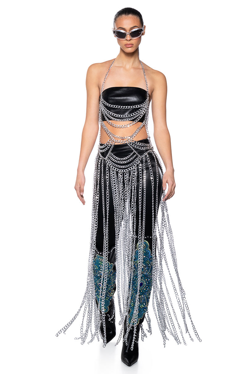 silver body chain dress Sequin Body Chain Party Dress, Silver