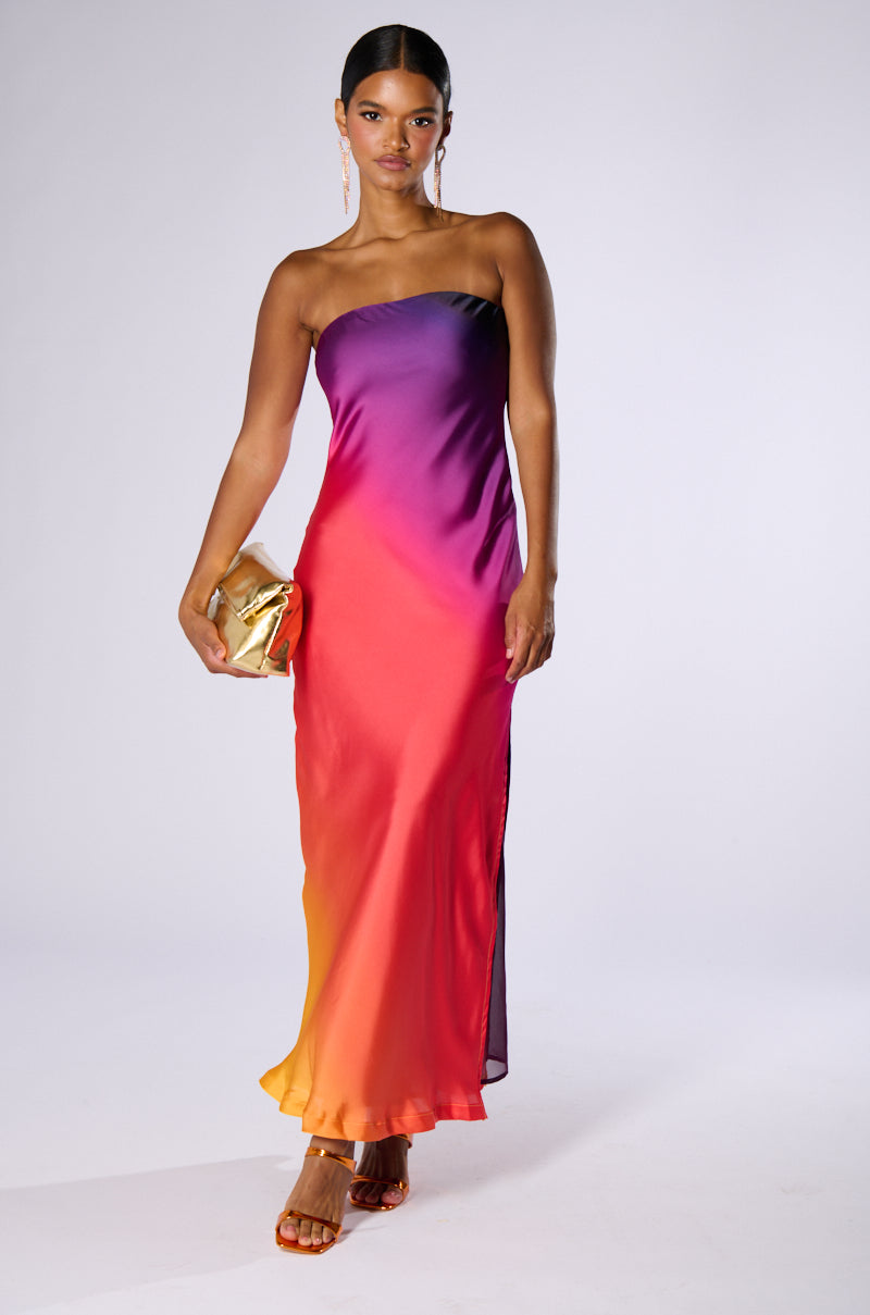 going out satin dress Going Out Twisted Strap Satin Maxi Dress in Chocolate Brown