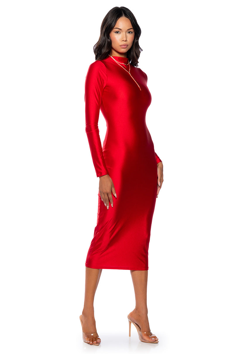 ONE OF ONE LONG SLEEVE MIDI DRESS – AKIRA ONE OF ONE LONG SLEEVE MIDI DRESS – AKIRA