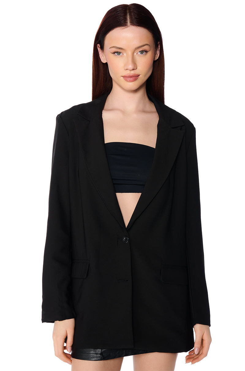 OPEN BACK HEART BLAZER view 0