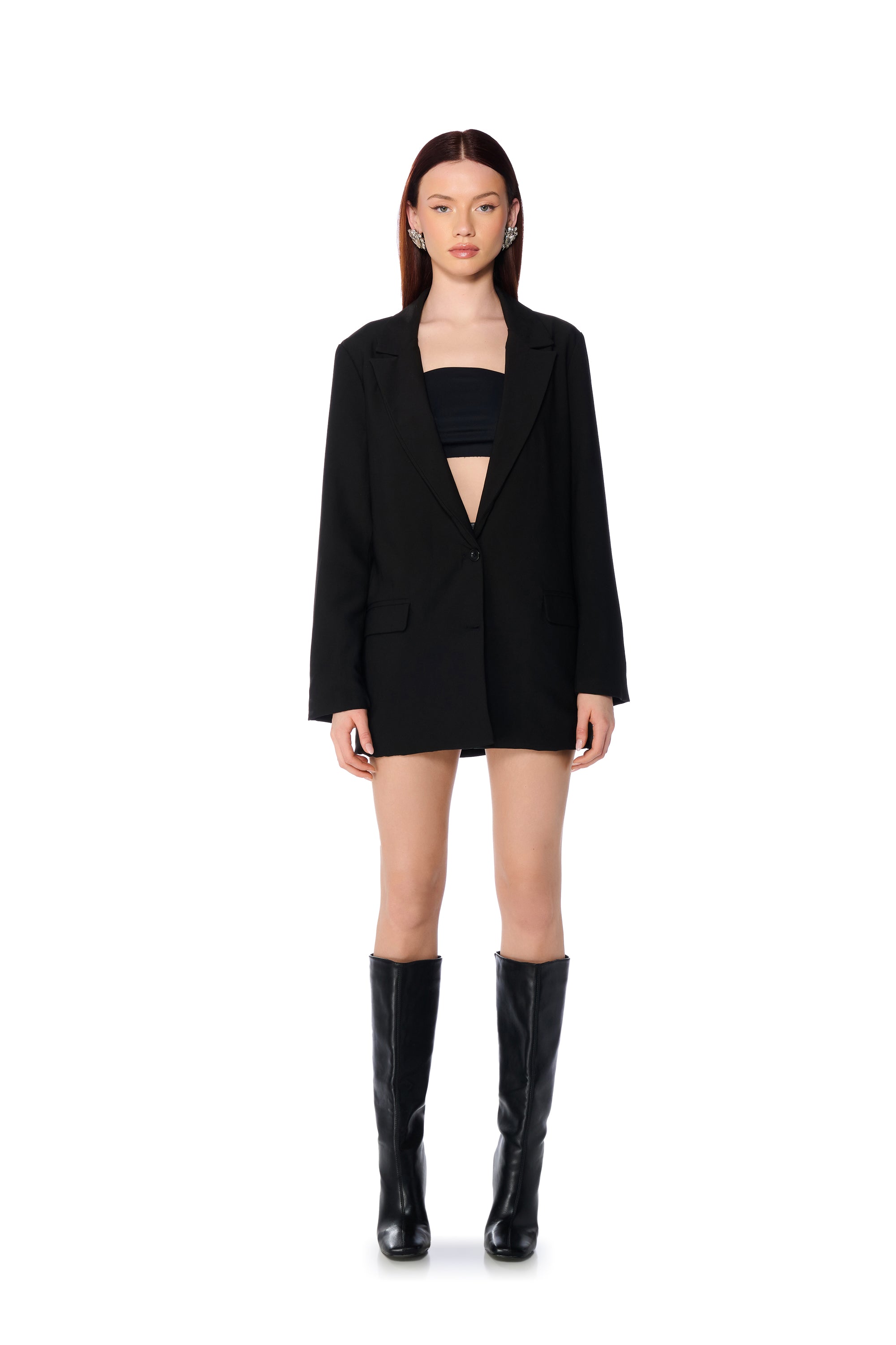 Extra View Open Back Heart Blazer