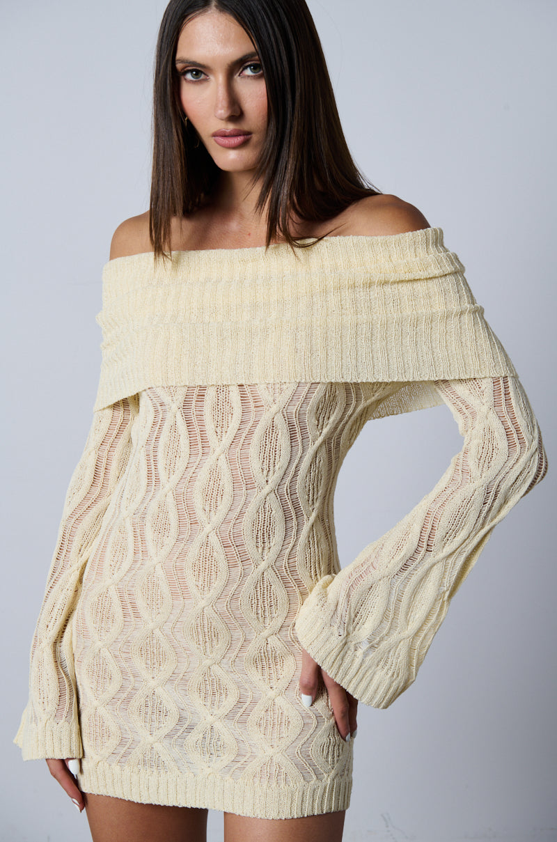 ORDINARY WOMAN LONG SLEEVE OFF THE SHOULDER MINI DRESS AKIRA ORDINARY WOMAN LONG SLEEVE OFF THE SHOULDER MINI DRESS AKIRA