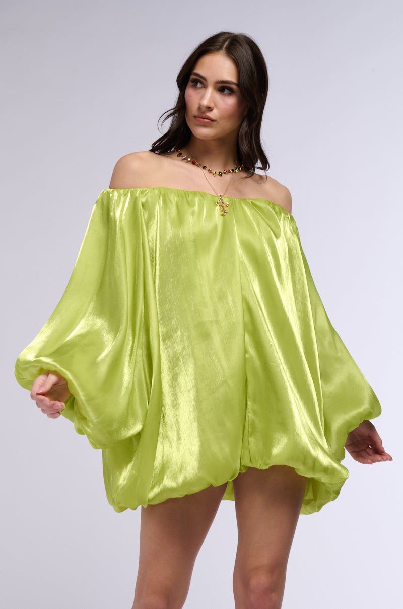 RENEE OVERSIZED SATIN MINI DRESS AKIRA RENEE OVERSIZED SATIN MINI DRESS AKIRA