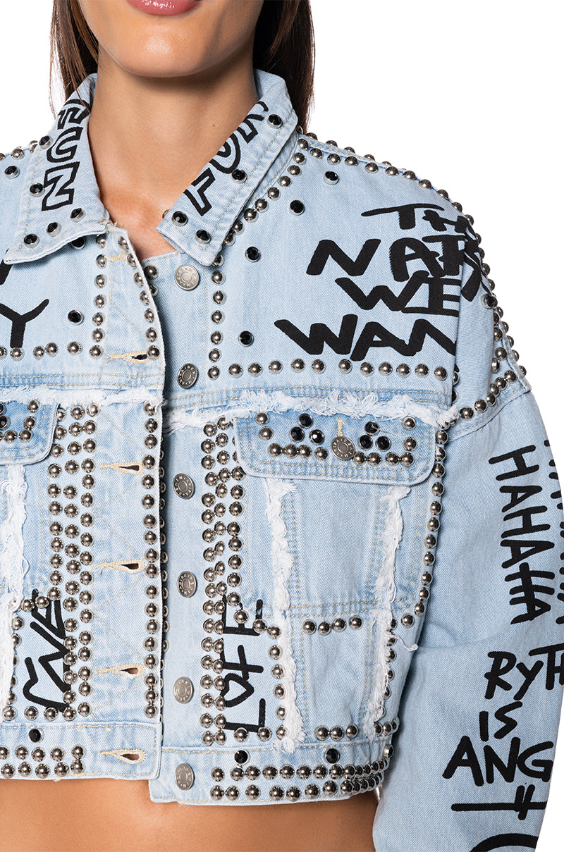 Extra View Rhythm Of The Night Denim Jacket