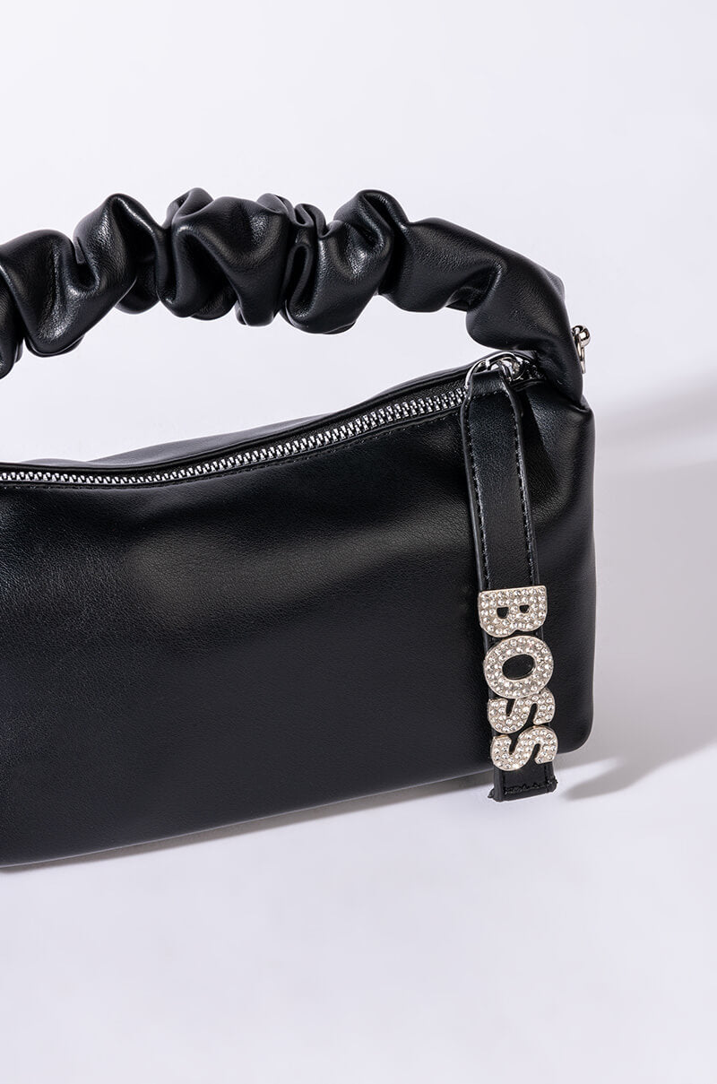 Detail View Rich Black Bag