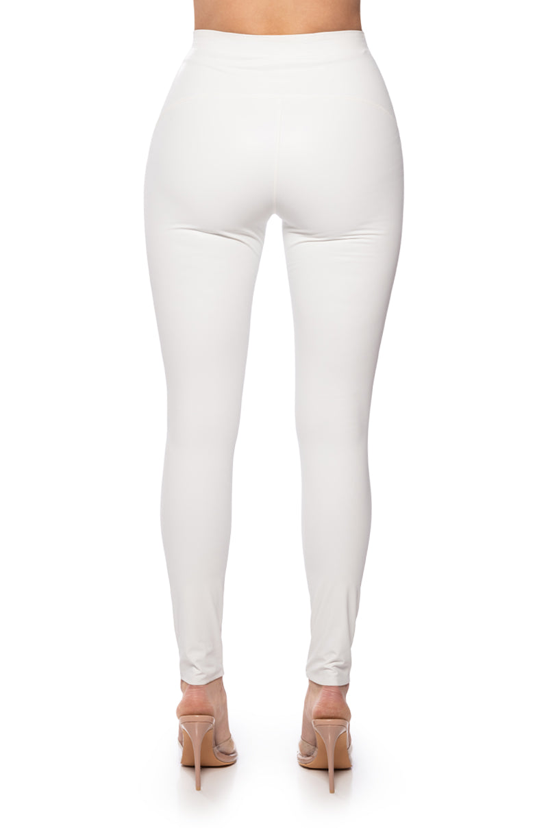 Full View Rio High Rise Legging With 4 Way Stretch In White