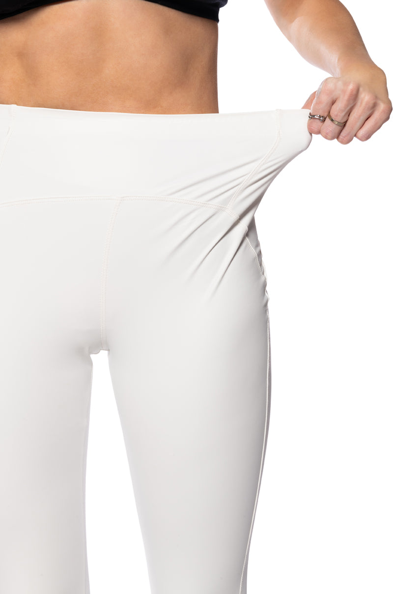 Extra View Rio High Rise Legging With 4 Way Stretch In White