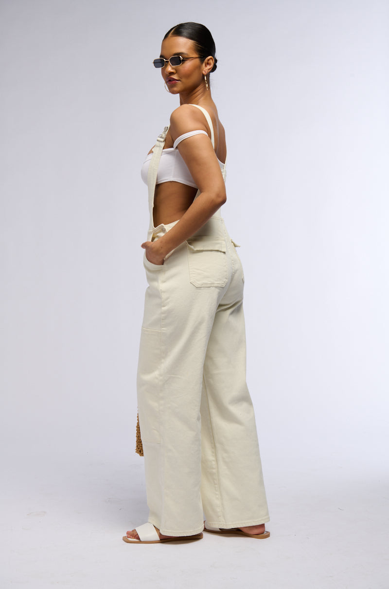 Full View Rise Up Denim Overalls