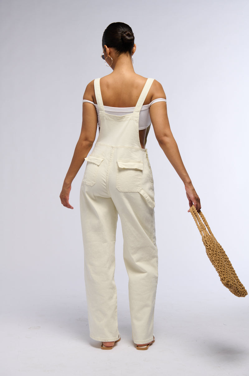 Extra View Rise Up Denim Overalls