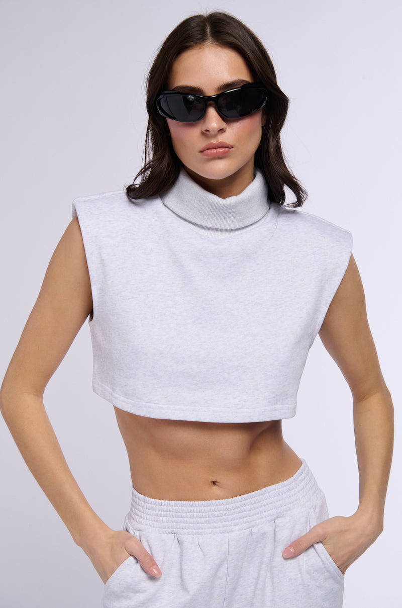 SATURDAZE TURTLENECK SLEEVELESS TOP view 0