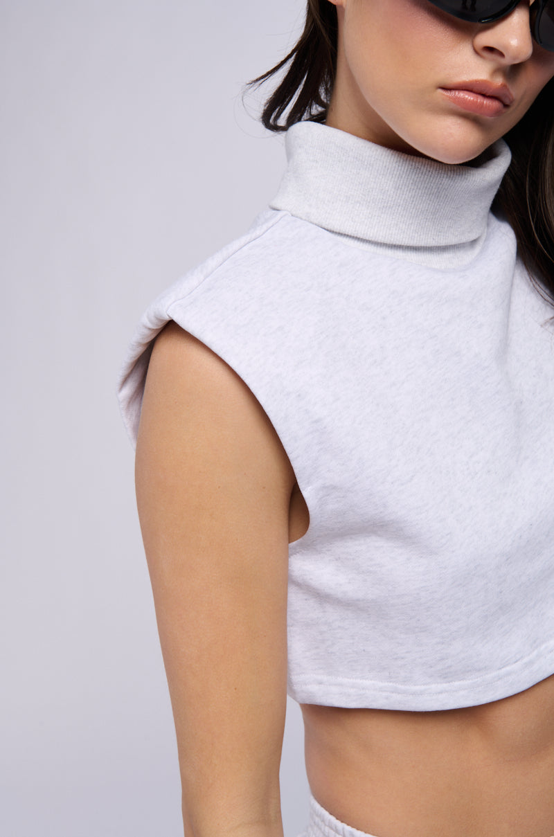 Extra View Saturdaze Turtleneck Sleeveless Top
