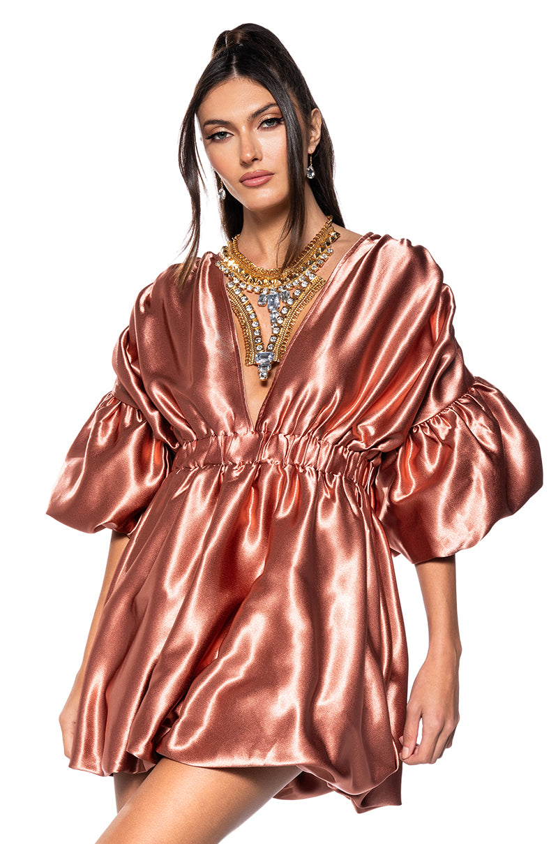 SEEING STARS METALLIC MINI DRESS IN GOLD AKIRA SEEING STARS METALLIC MINI DRESS IN GOLD AKIRA