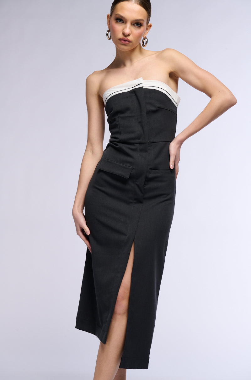 SHE MEANS BUSINESS MIDI DRESS AKIRA SHE MEANS BUSINESS MIDI DRESS AKIRA