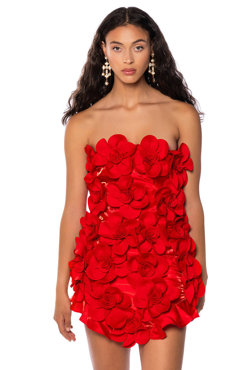SHES A MASTERPIECE FLORAL MINI DRESS view 0
