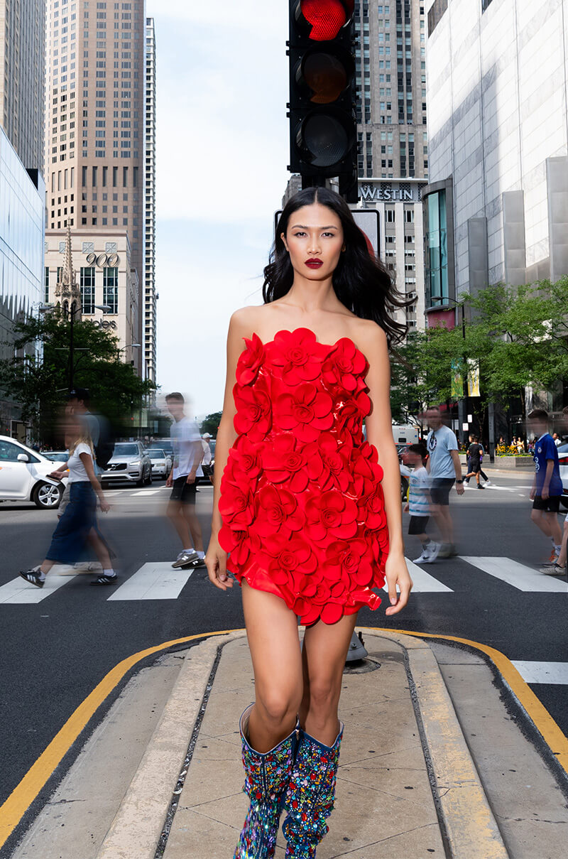 Extra View Shes A Masterpiece Floral Mini Dress
