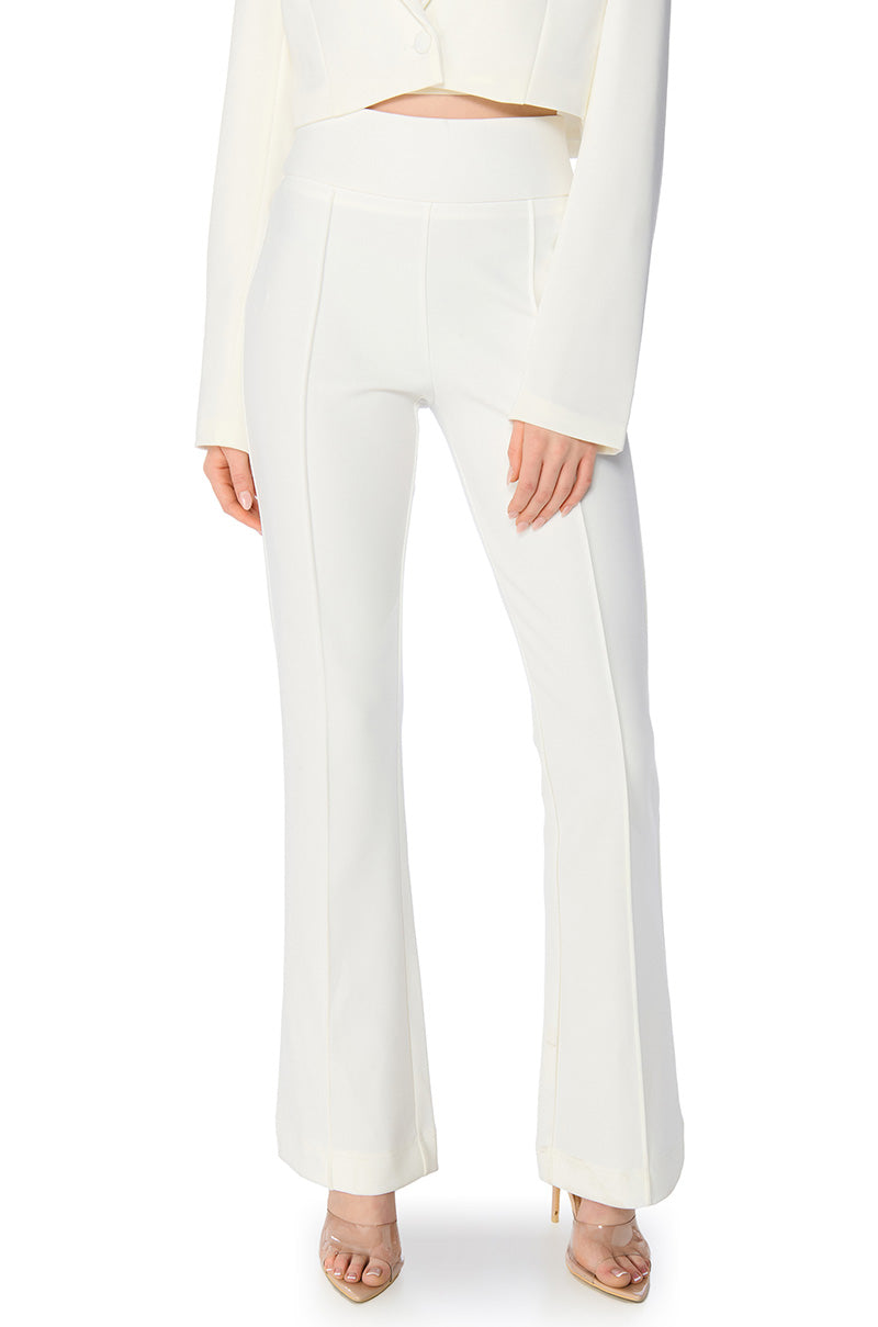 SOFT SPOKEN HIGH WAIST KNIT DRESS TROUSER view 0