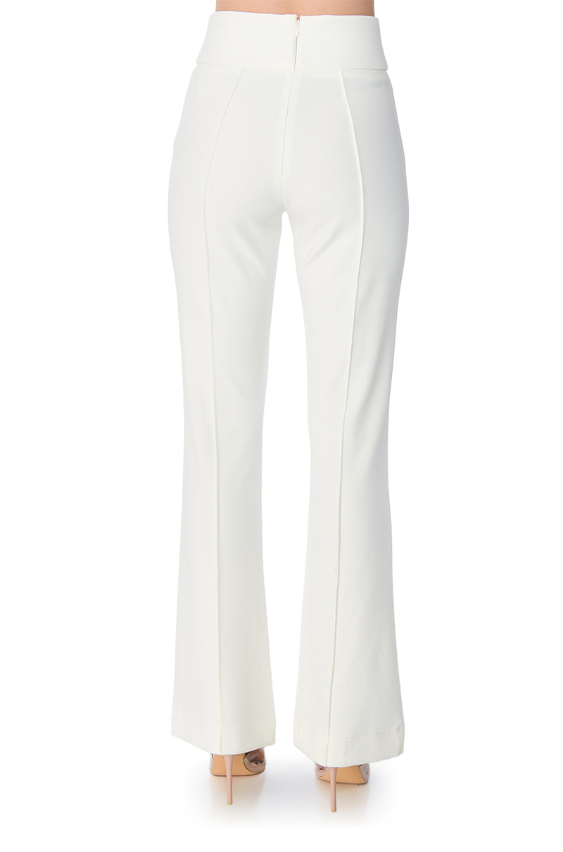 Full View Soft Spoken High Waist Knit Dress Trouser