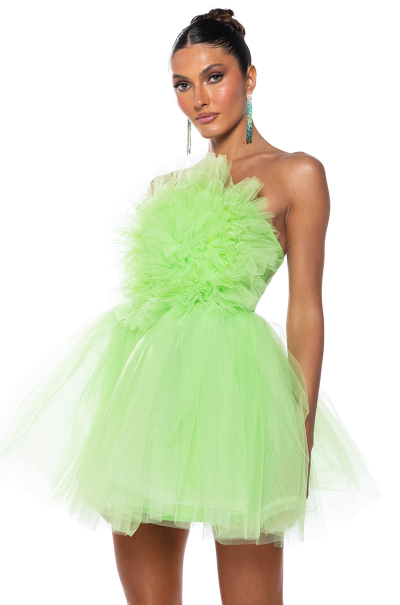 SOMETHING LIGHT TULLE MINI DRESS AKIRA SOMETHING LIGHT TULLE MINI DRESS AKIRA