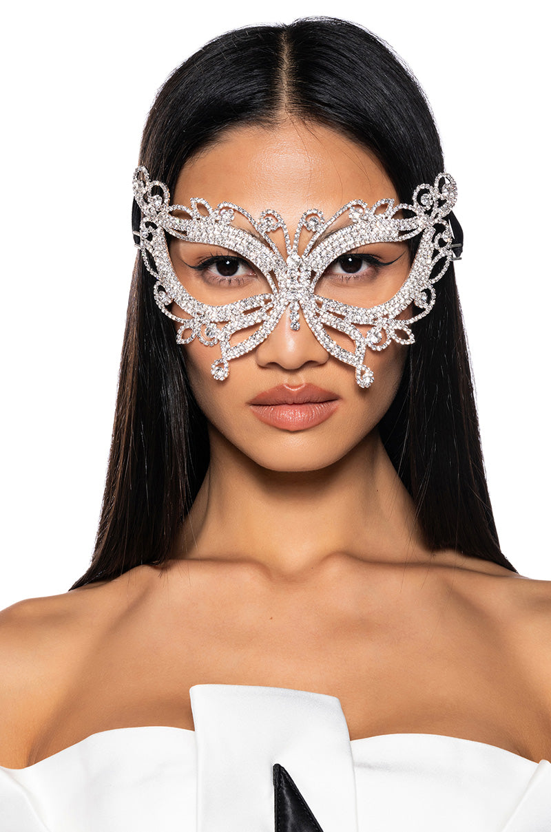 STUNNING RHINESTONE MASK view 0