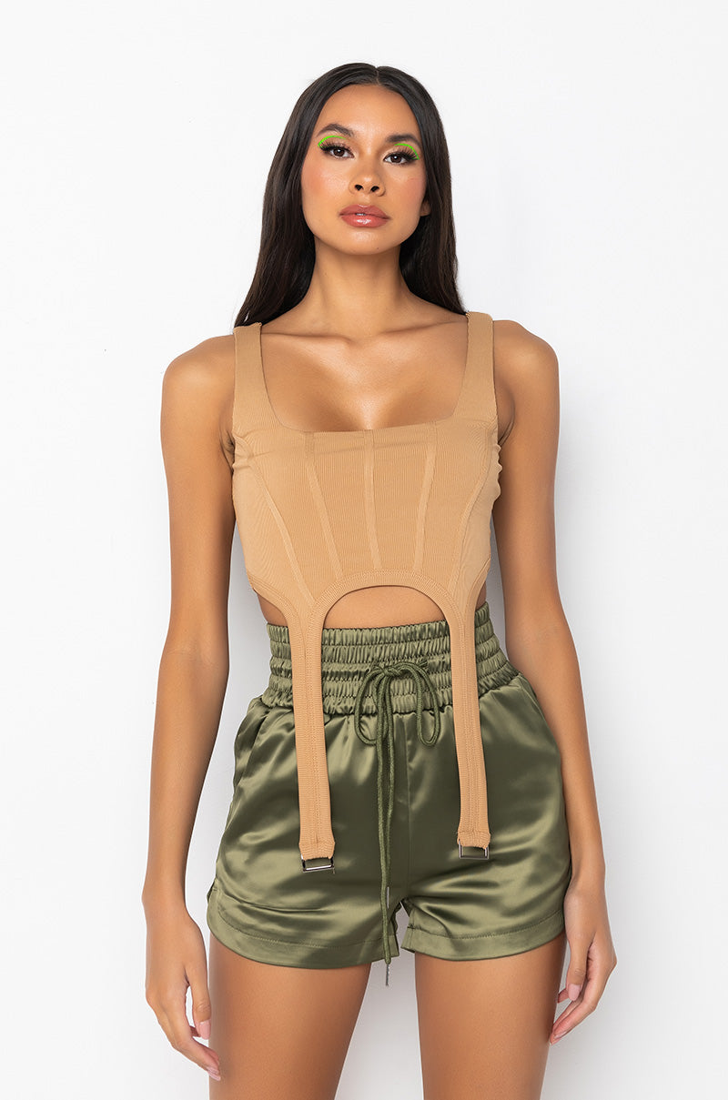 Side View Take You There Corset Top