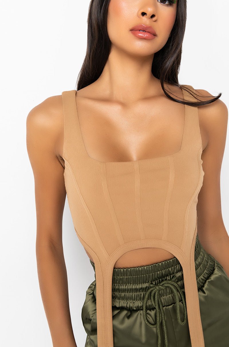 Full View Take You There Corset Top