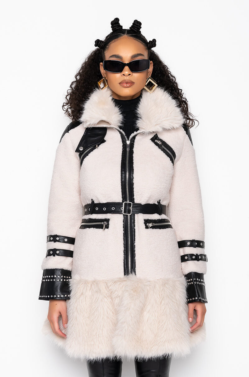 Full View The Met Faux Fur Coat
