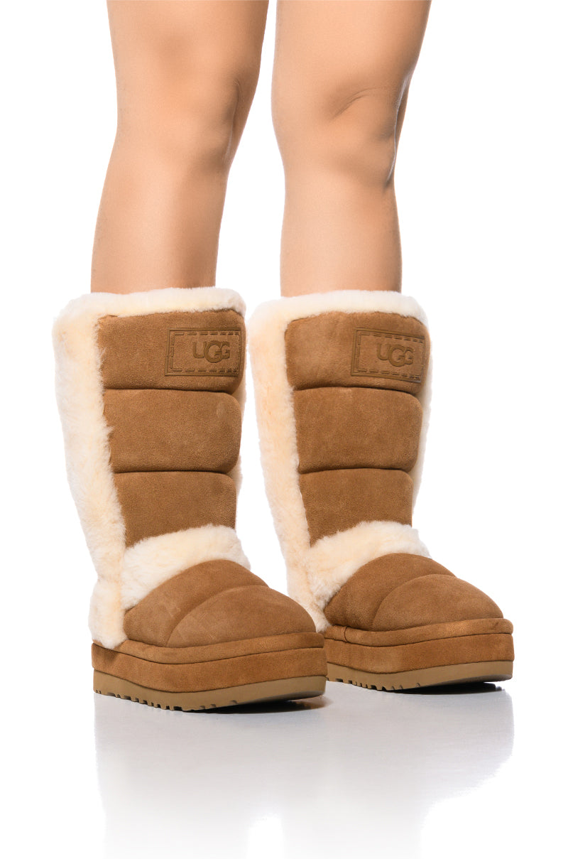 UGG CLASSIC CLOUDPEAK TALL BOOTIE IN CHESTNUT - Main Image