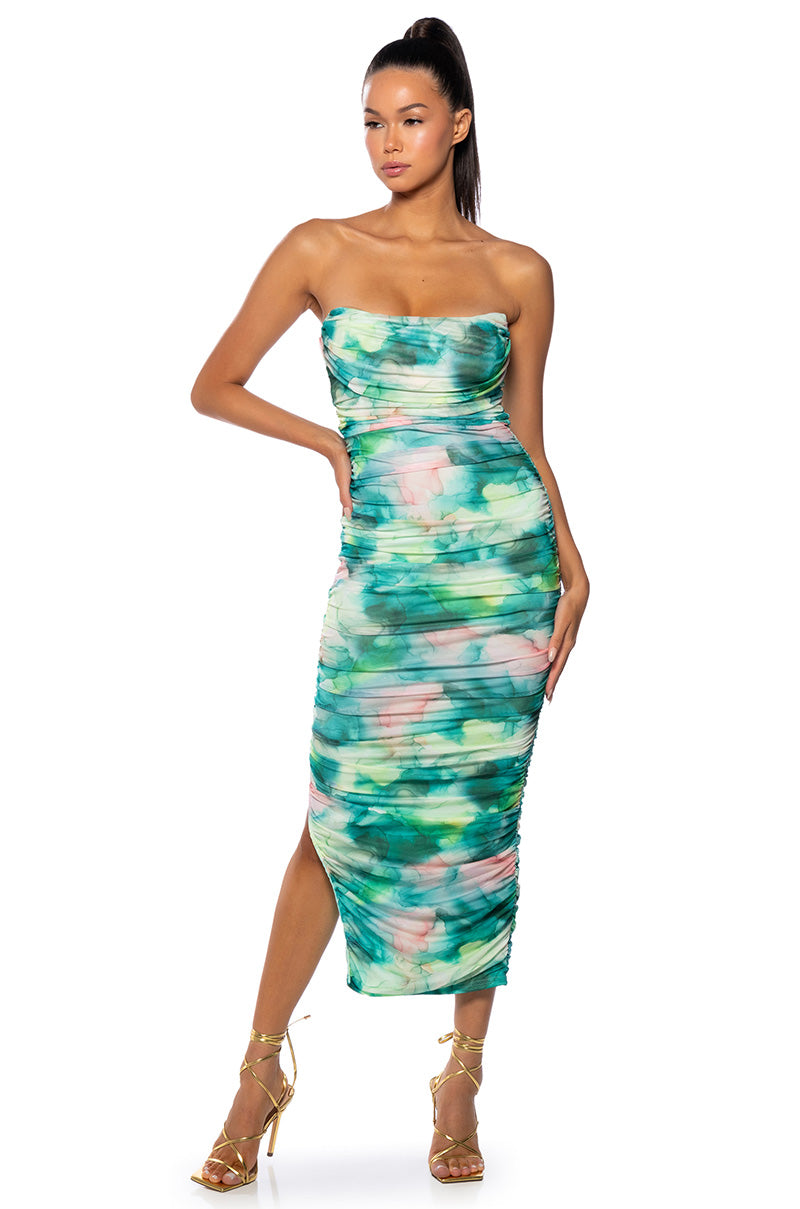 walk the line maxi dress Vestido Maxi Walk Behind Me - Dorado