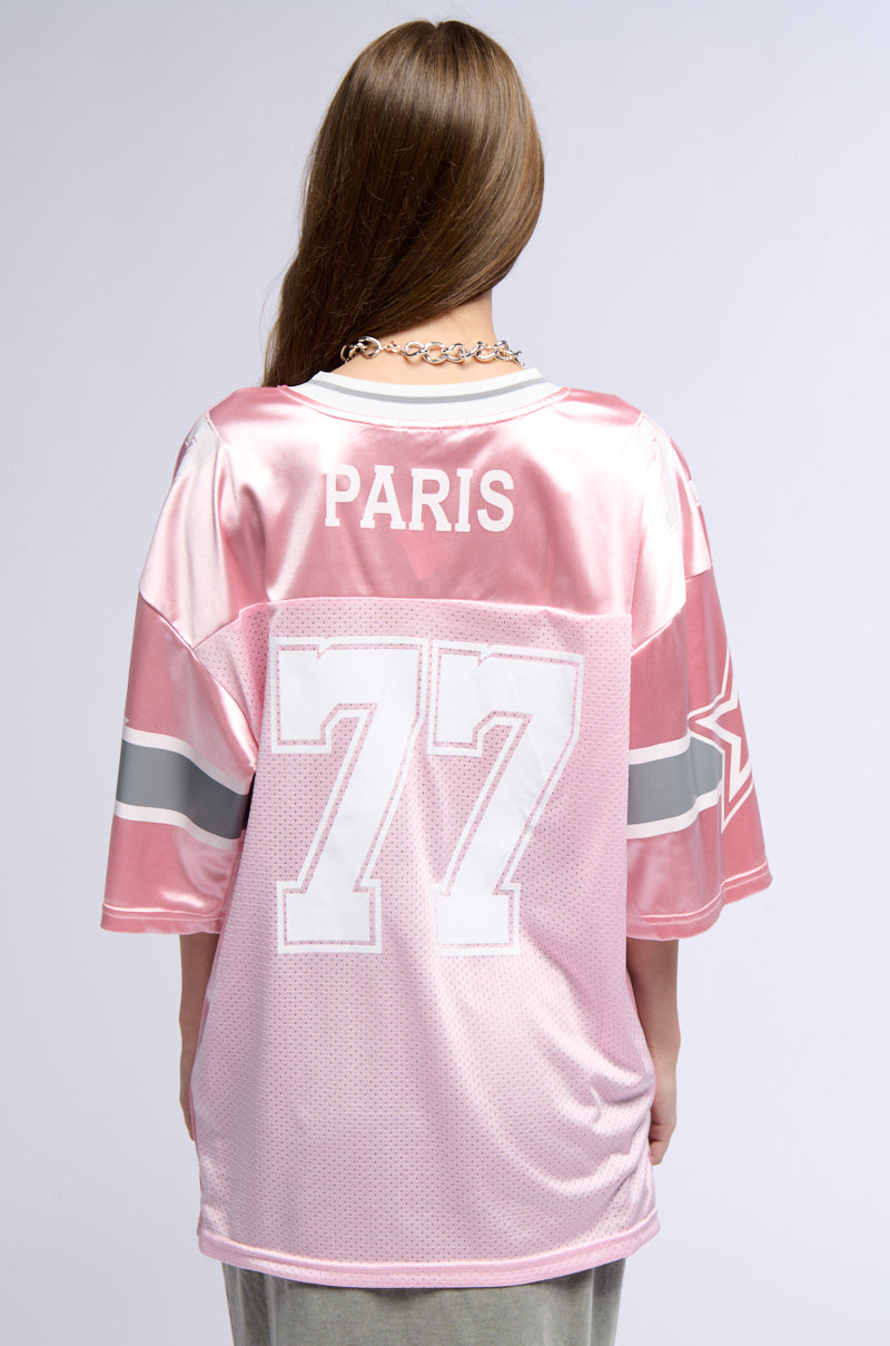 Extra View Winner Squad Varsity Jersey In Pink