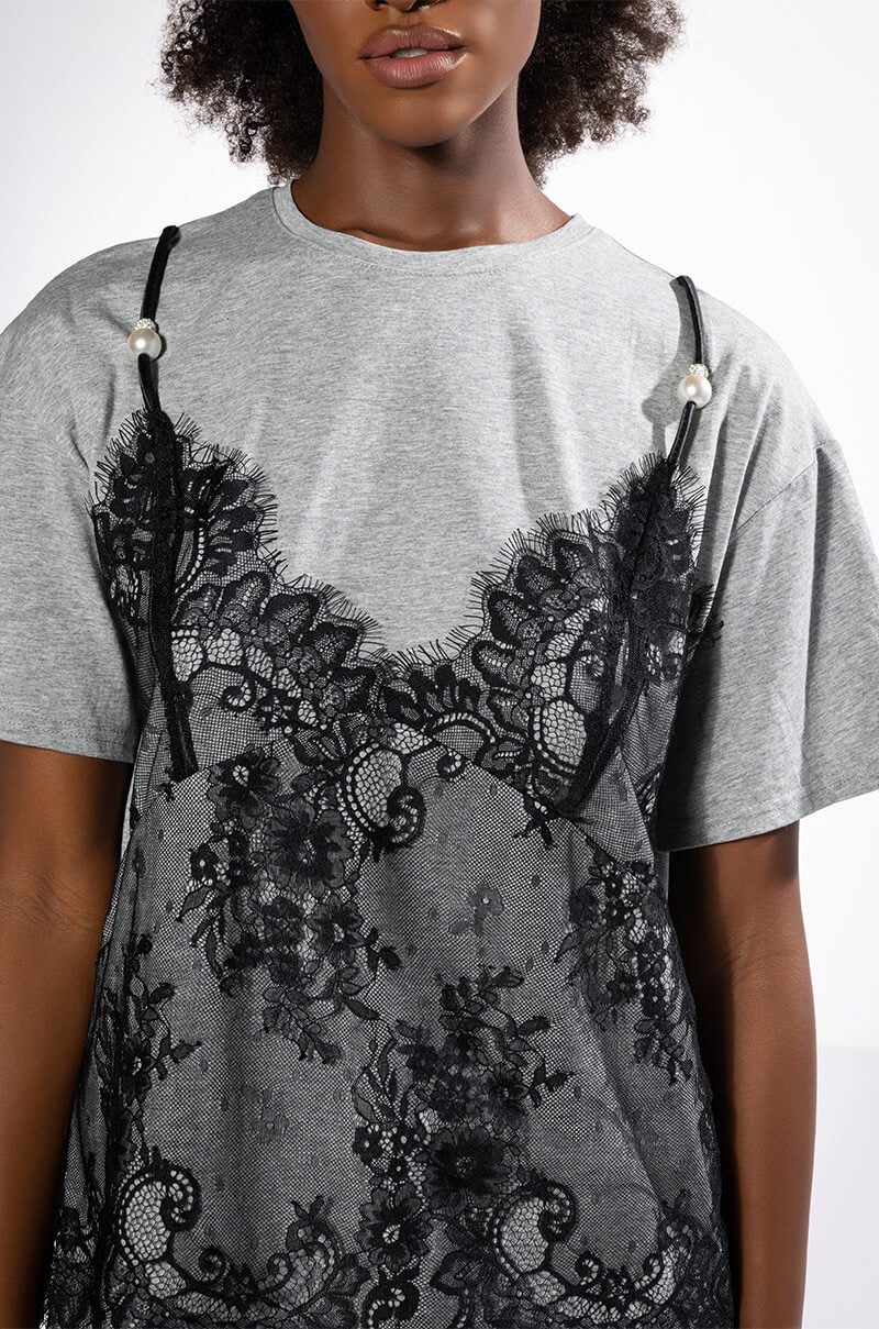 Extra View Winny Lace Detail Tshirt