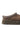 The UGG TAZZ IN HICKORY is a casual slipper with a soft suede exterior and visible stitching around the opening. It features a wool blend for enhanced comfort, a thick flat sole, and a small fabric pull tab at the heel. The UGG logo is embroidered on the side, making it perfect for any cozy ensemble.