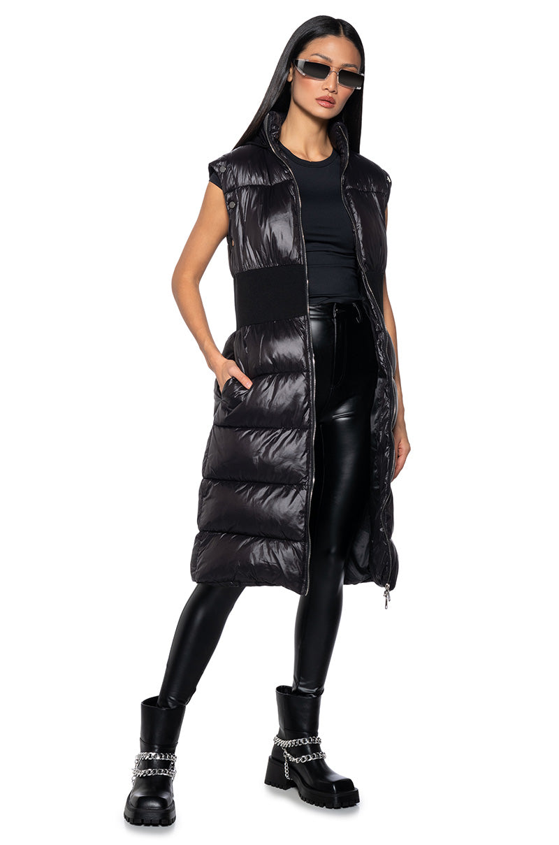 Side View 2 In 1 Puffer Coat