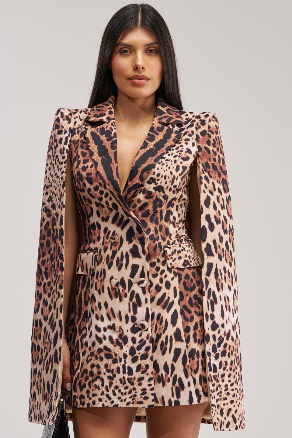cheetah print long sleeve dress plus size The beautiful semi AKIRA Aminah Leopard Print Blazer