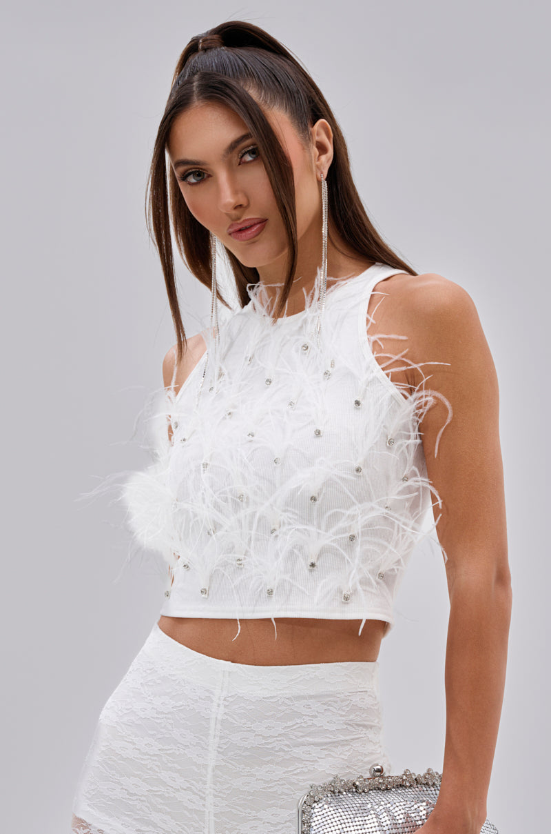 BIRDS OF A FEATHER SLEEVELESS TOP – AKIRA