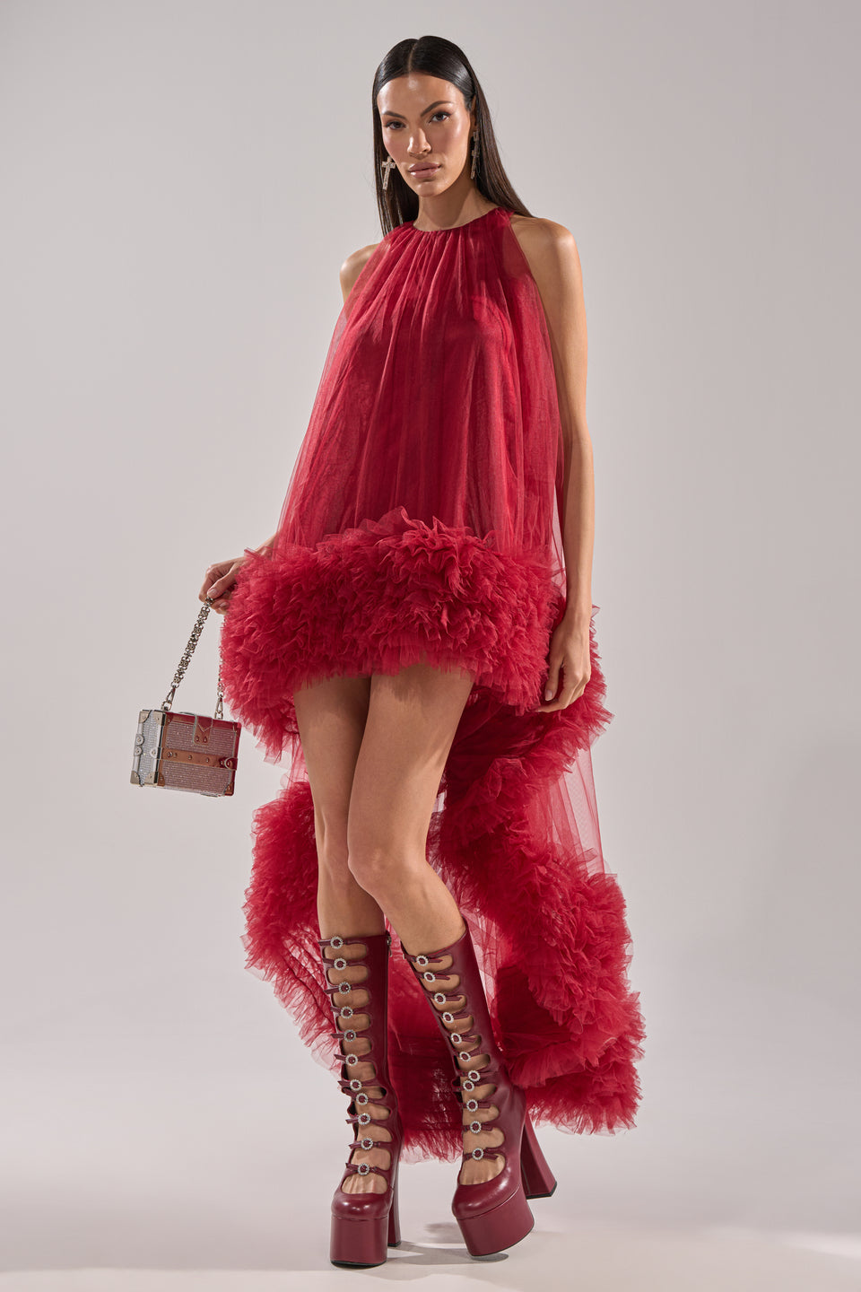 dark red tulle dress burnt red dress Dark Red Tulle Sweetheart A-line Puffy Graduation Dresses, CP1046 US6 / Custom Color(leaving a note)-parroquiadesanalbertomagno.com
