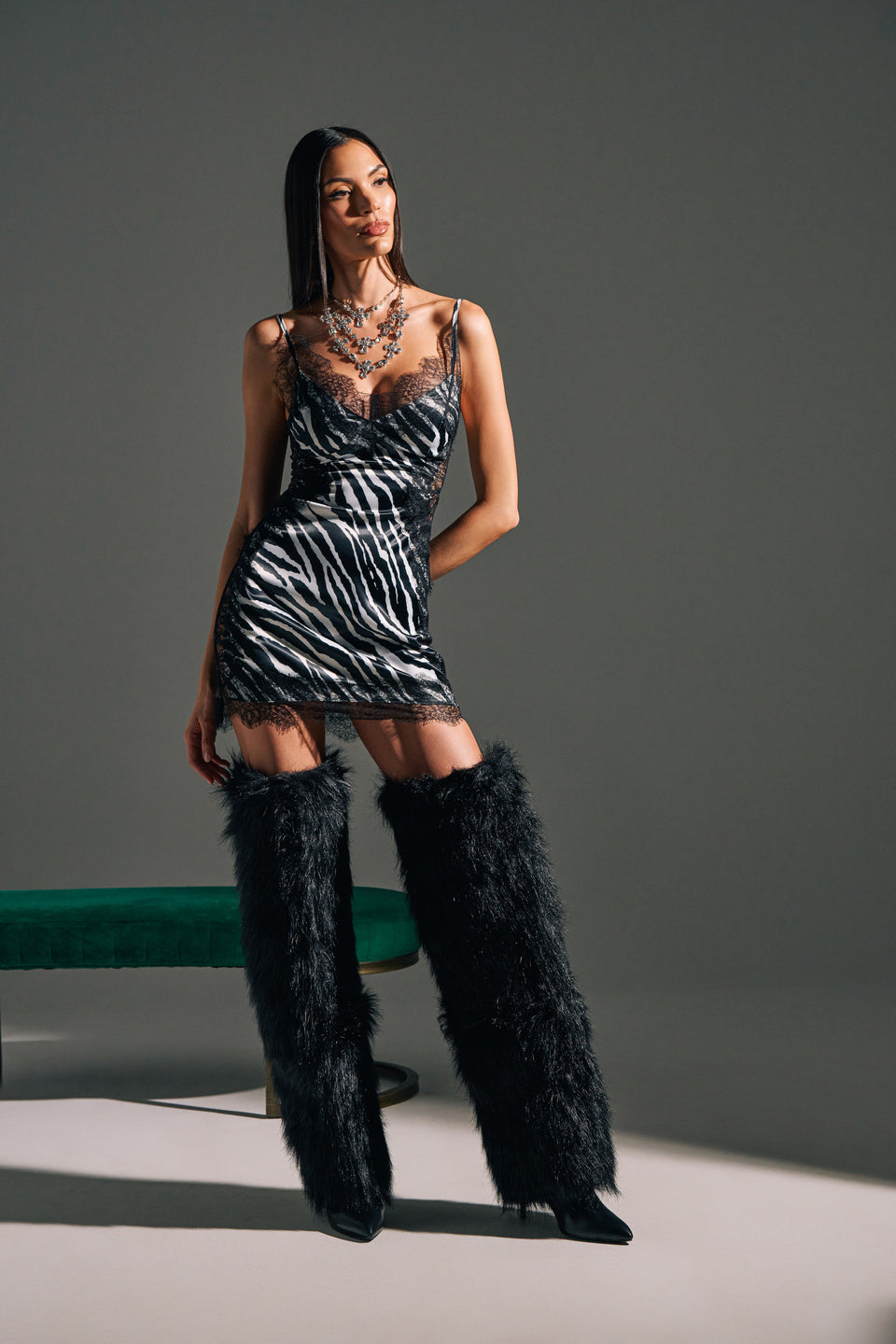 dress with zebras SHOW US WHAT YOU GOT SATIN MINI DRESS IN ZEBRA PRINT – AKIRA