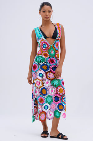 loft beach crochet midi dress AKIRA Take Me To The Beach Crochet Midi Dress