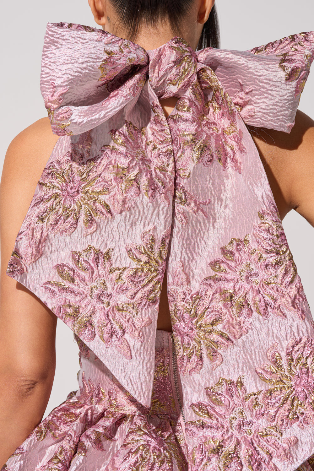 THE TOPIC AND TOP PICK BROCADE MINI DRESS IN PINK AKIRA THE TOPIC AND TOP PICK BROCADE MINI DRESS IN PINK AKIRA