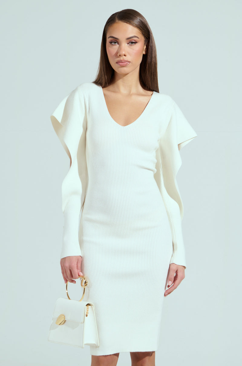 OFF TO BRUNCH KNIT MIDI DRESS AKIRA OFF TO BRUNCH KNIT MIDI DRESS AKIRA
