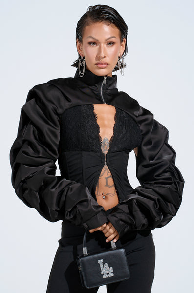 【2024春夏新色】 CORA SATIN AKIRA – BLACK IN BOLERO スーツ・フォーマル・ドレス