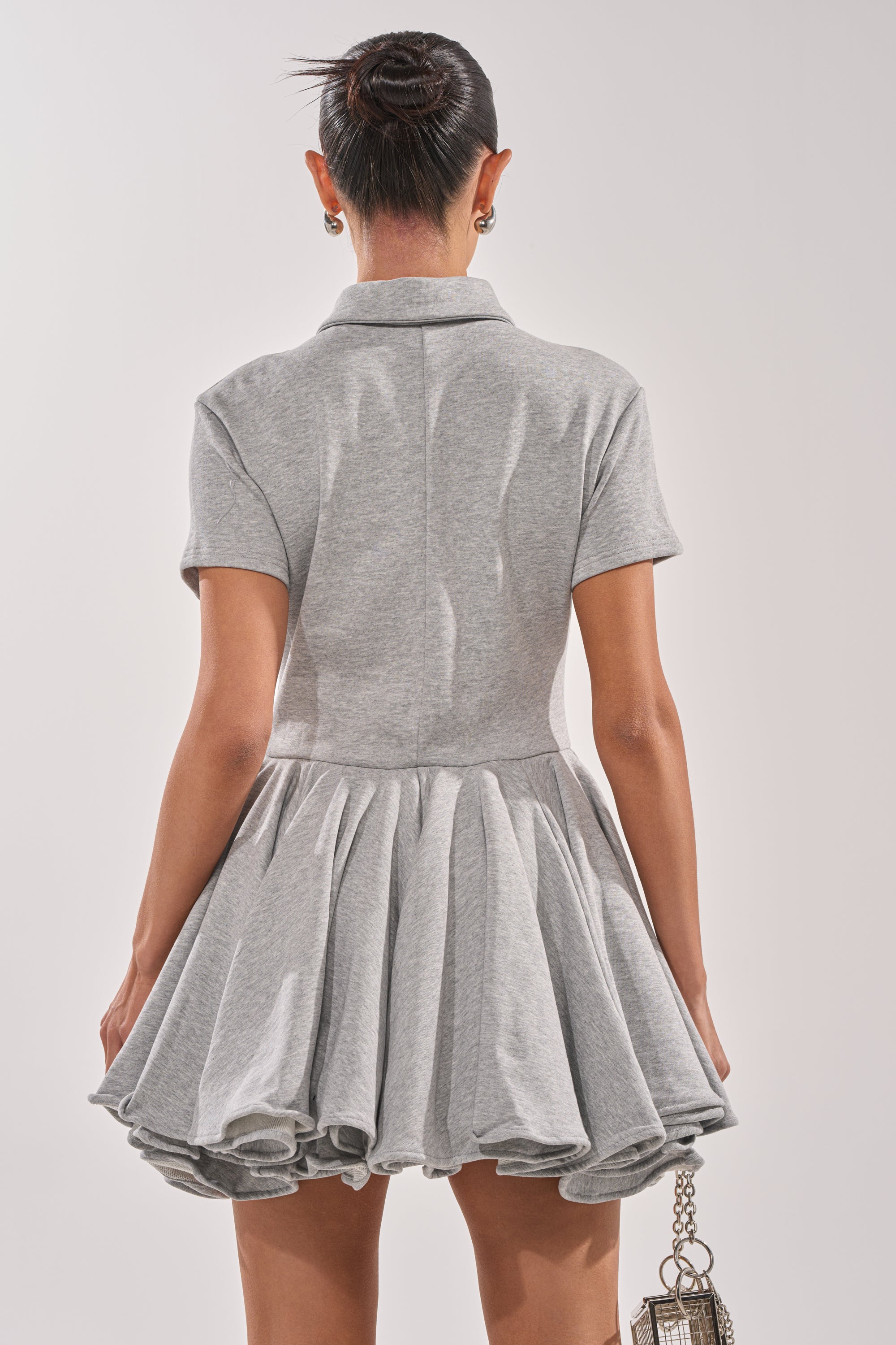 AVERY SHORT SLEEVE FRENCH TERRY MINI DRESS AKIRA AVERY SHORT SLEEVE FRENCH TERRY MINI DRESS AKIRA