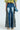 CADET CRAZY CAMO AND DENIM WIDE LEG PANT